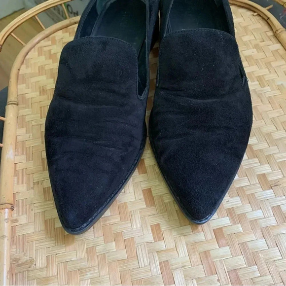 Stuart Weitzman Suede Point Toe Loafer - Picture 2 of 8